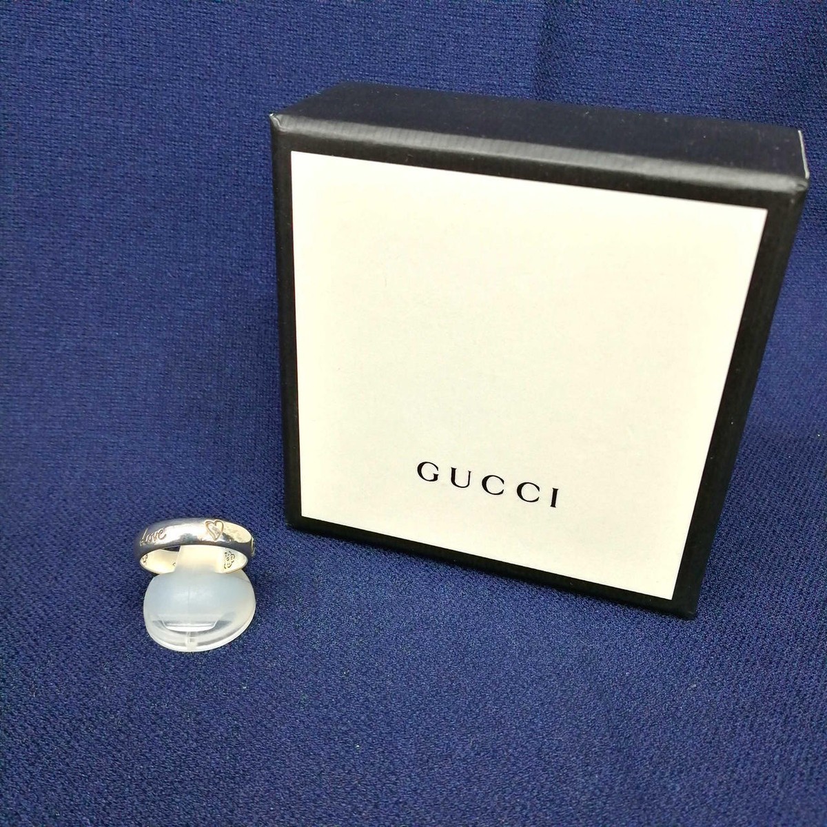 GUCCIグッチ バングル Blind for Love シルバー♯17 GUCCI