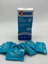 Boulder Clean+Glass Surface Cleaning Refill - 16oz, Includes 30 Tablet Packets