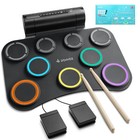 Donner DED-20SE Electronic Drum Kit Roll Up 9 Pad Electric Drum Built-in Speaker
