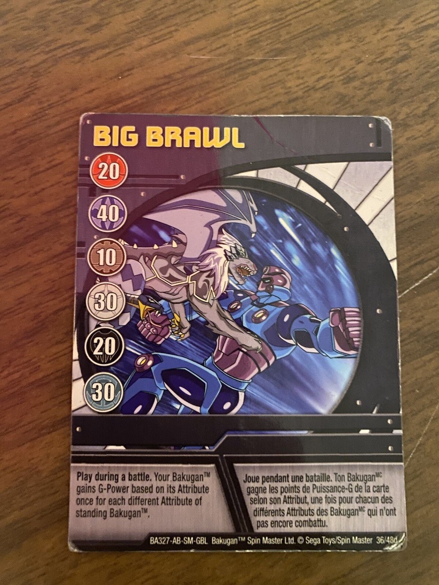 Bakugan Big Brawl Blue Ability Card BA327 36/48d Bakugan Battle