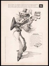 1977 JB Speakers -Print ad / mini-poster VTG 70’s Rock music art décor