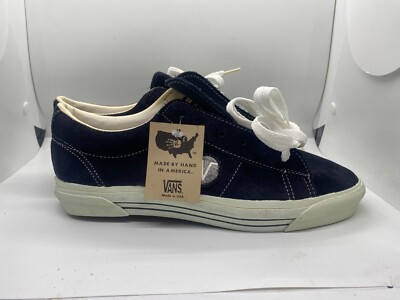 Vintage Made In USA Vans 90's Style Sid Black Suede Sz 11 1/2 Dead
