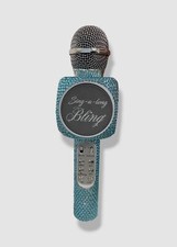 Wireless Express Sing-along Blue Bling Karaoke Microphone Bluetooth Speaker