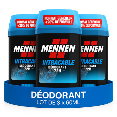 3er Set Mennen Deodorants UNVERFOLGBAR 72H Anti Spuren Alkoholfrei 3 x 60ml