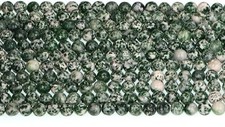 AAA Natural 6 mm Green Jasper Gemstone Round Loose Stone Beads 1 Strand 15"