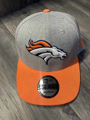 Denver Broncos Hat Cap New Era 9FIFTY Snapback Grey/Orange