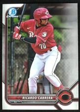 2022 Bowman Draft Ricardo Cabrera #BDC-139 BASEBALL Cincinnati Reds Chrome