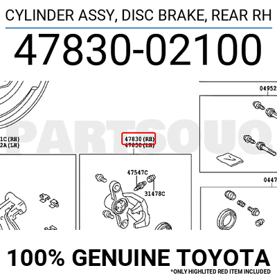 Toyota 47830 02100 Toyota 47830 02100
