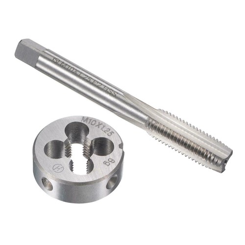 M10 x 1.25mm Metric Tap and Die Set HSS Machine Thread Tap with Round Die - Picture 4 of 6