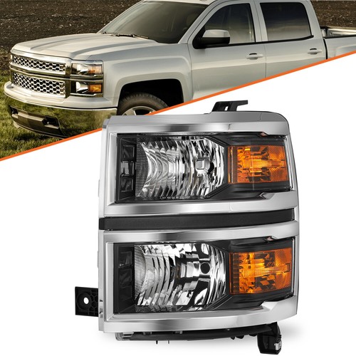 Chevy Silverado Headlights 2014 Find Fit 2014-2015 Chevy Silverado 1500 Pickup Projector Headlamps Light Left Right In Rowland Headlights For 2015 Chevy Silverado - Foto 5