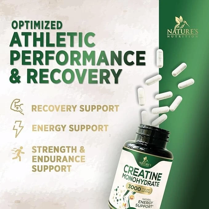 Creatine Monohydrate Capsules 3000mg – Best Micronized Creatine Powder - Support - Image 4 of 4