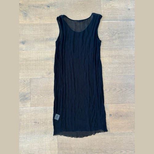ports 1961 SIZE 10 black sheer 100% silk dress m medium - Picture 2 of 5