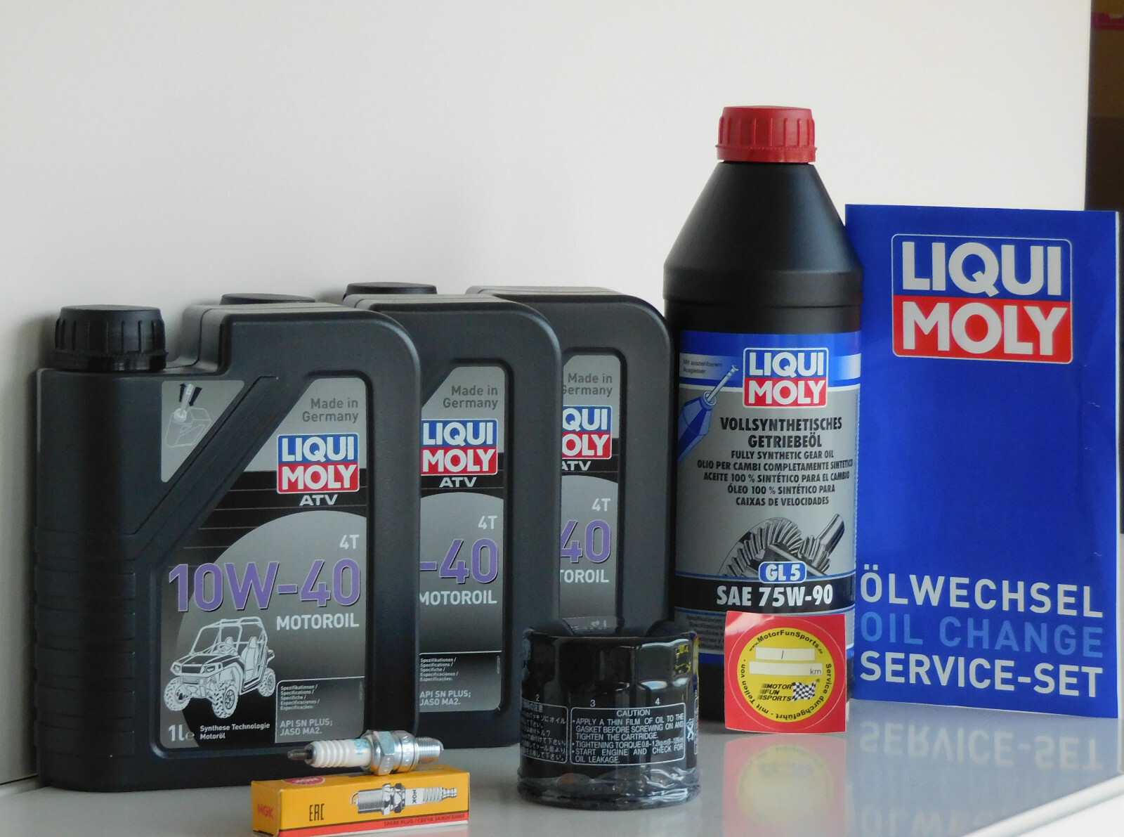 Maintenance Set Quad Explorer Bison 700 for Inspection with Oil Filter, Oil