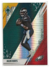 2021 Panini Phoenix Jalen Hurts Fire Burst Parallel Card