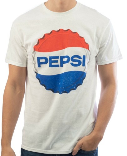 Pepsi Cola Shirt Bottle Cap Soda Pop 