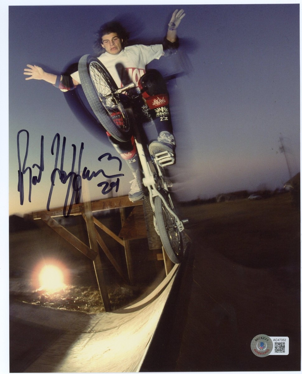 PHOTO 8x10 signée à la main mat Hoffman légende du motard autographe authentique