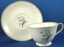 Vintage 1950's Noritake Japan DIANA 5522 Gold Trim Porcelain Cup & Saucer VG Aus