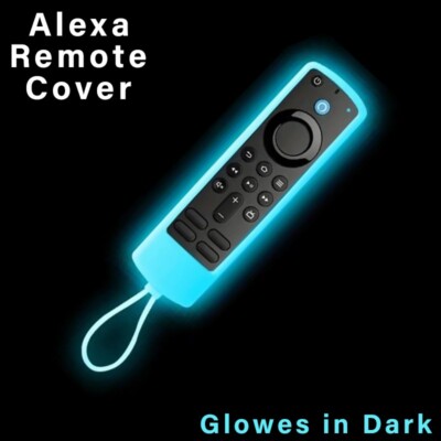 Alexa Glow in Dark Remote Cover - Blaue Silikonhülle | 1., 2. & 3. + Lite