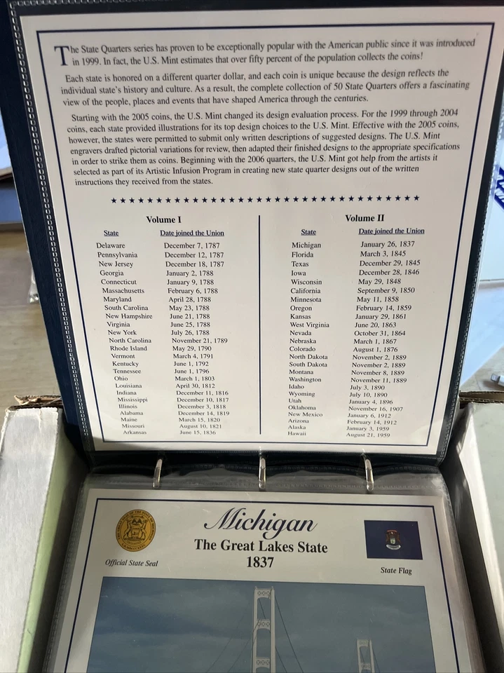 Postal Commemorative Society Statehood Quarters Collection, Volumes 11of 11 - Image 4 of 4