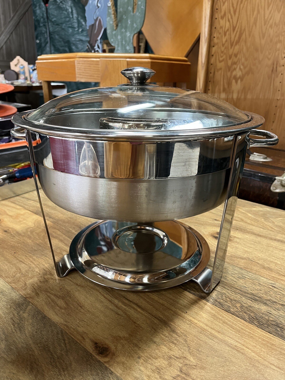 Round Chafing Dish 5 Quart Bakers and Chefs Restaurant Quality eBay