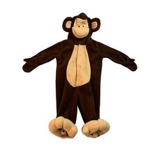 Old Navy Baby Infant Size 6 12 months Monkey Chimp Brown Costume Dress Up Hallow