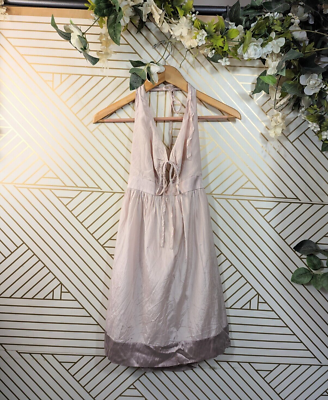open lace back dress Y2K Guess Silk Chevron Mini Party Dress