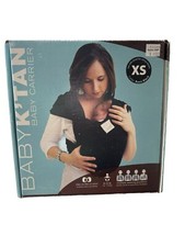 Baby K'Tan ORIGINAL Baby Carrier Black XS 8-35 LBS Multiple Wearing Positions
