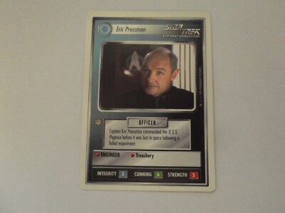 Decipher Star Trek: TNG - CCG 1995 ''ERIC PRESSMAN'' #Uncommon Trading Card