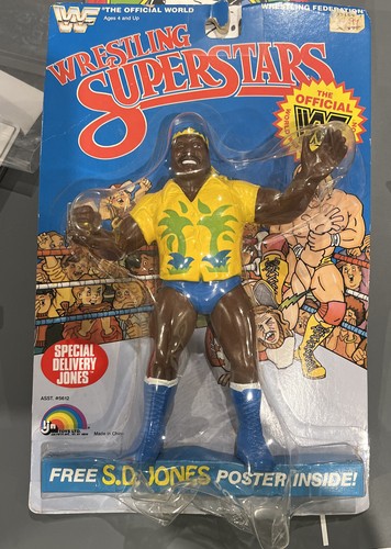 Vintage WWF LJN TITAN ~ S.D. JONES Figure ~ WWE MO...