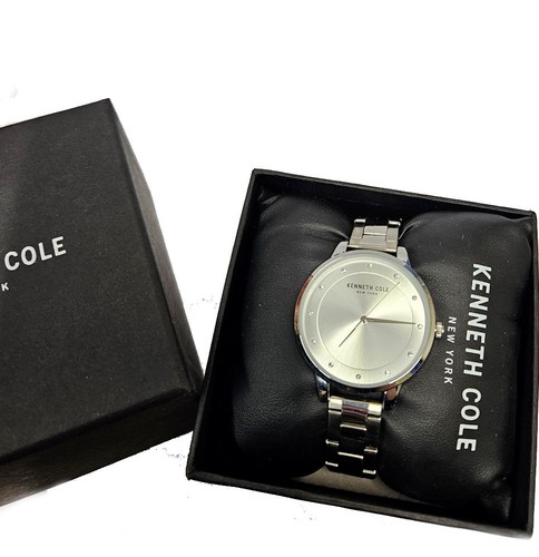 Kenneth Cole KC50044004 Classico Argento Cristallo Marcatori Donna Orologio - Foto 3 di 4
