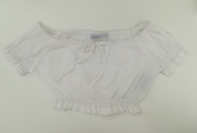3 Schweizer Le Chouchou 86 MÄDCHEN Bluse weiß Sommer Kleidung Made in France 2 Jahre