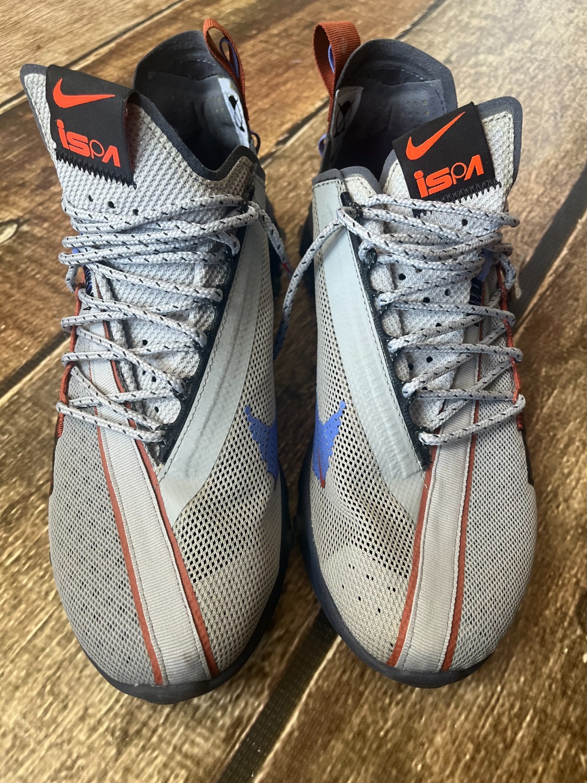 NIKE REACT RUNNER ISPA WOLF GRAY BLUE SNEAKER SHO… - image 6