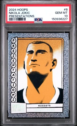 2024 PANINI NBA HOOPS PRESENTATIONS #8 NIKOLA JOKIC PSA 10