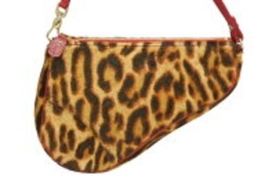 Christian Dior /John Gallianoポニーヘアサドルバッグ Christian Dior Saddle Bag Leopard Pony Hair Shoulder bag John