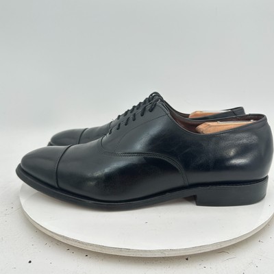 Allen Edmonds Park Avenue Men Size 9D Black Leather Cap Toe  display picture 1