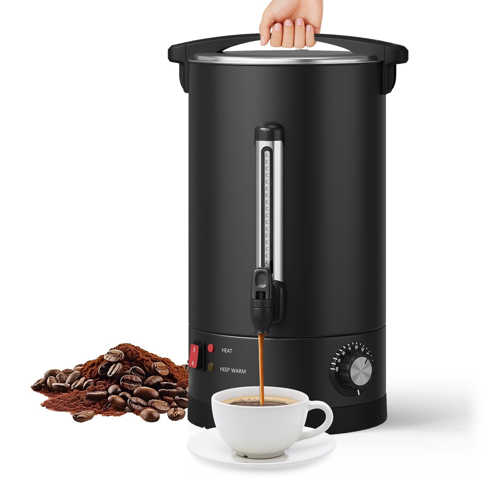 Garvee 14 L/100 Cups Coffee Urn-3.8 gal Double Wall Commerical Coffee Maker
