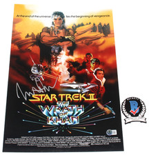 NICHOLAS MEYER SIGNED STAR TREK II THE WRATH OF KHAN 12x18 MOVIE POSTER BECKETT