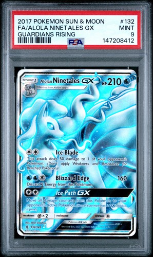 Alolan Ninetales GX (Full Art) 132/145 Guardians Rising