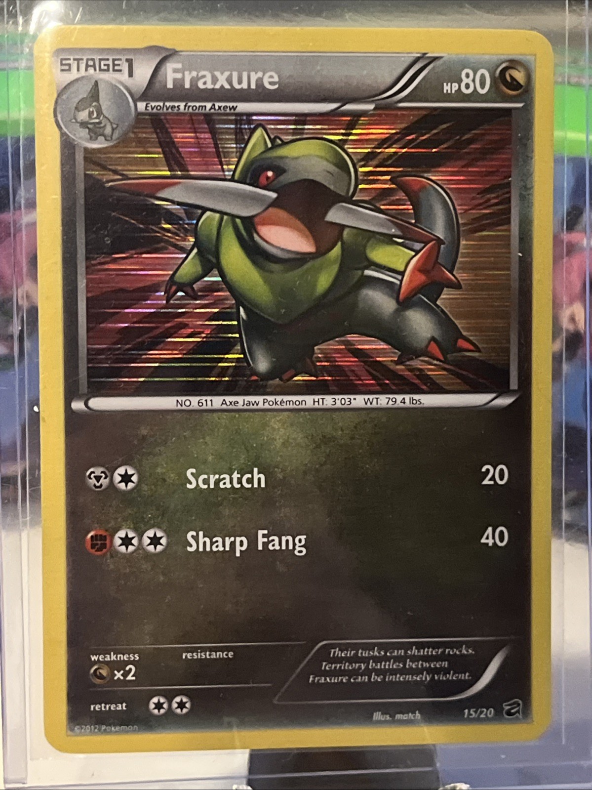 Fraxure 15/20 Dragon Vault Holo LP