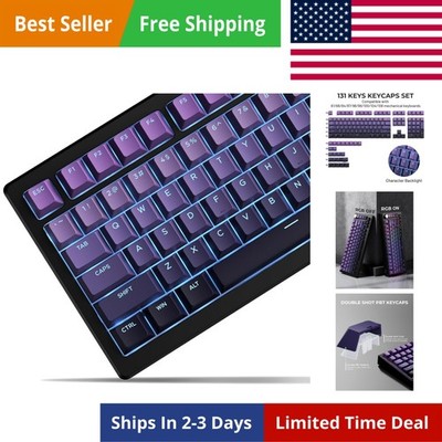 x XVX Shine Through PBT Keycaps, Custom Keycaps 60 75 100 Percent Cherry Prof...