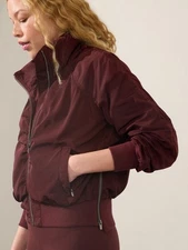 Athleta S Small Jetset Bomber Garnet NWT! #818839 outdoor active