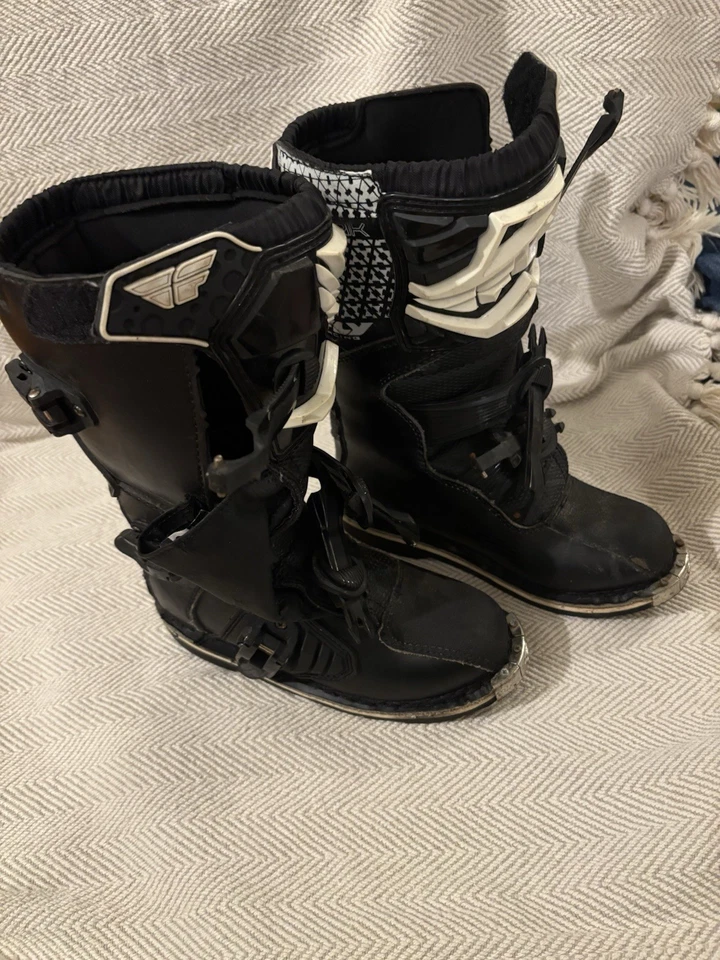 Fly Racing Maverik MX Botas de Montar, Jóvenes, Niños Dirt Bike Juvenil Mini Talla 2 Foto 2 de 3