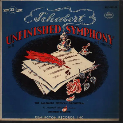 Schubert Unfinished Symphony In B Minor Vinyl Single 10inch Remington