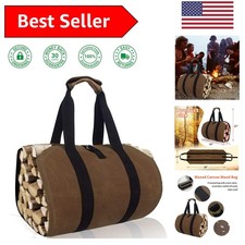 Adjustable Strap Firewood Carrier Tote - Perfect for Indoor & Outdoor Use
