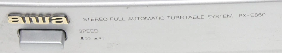 AIWA Stereo Full Automatic Turntable System PX -E860 2 Speed Gray Tested Works - Image 2 of 4