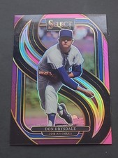 Don Drysdale 2025 Panini Select Premier Level Purple Prizm #143/199 Dodgers HOF!