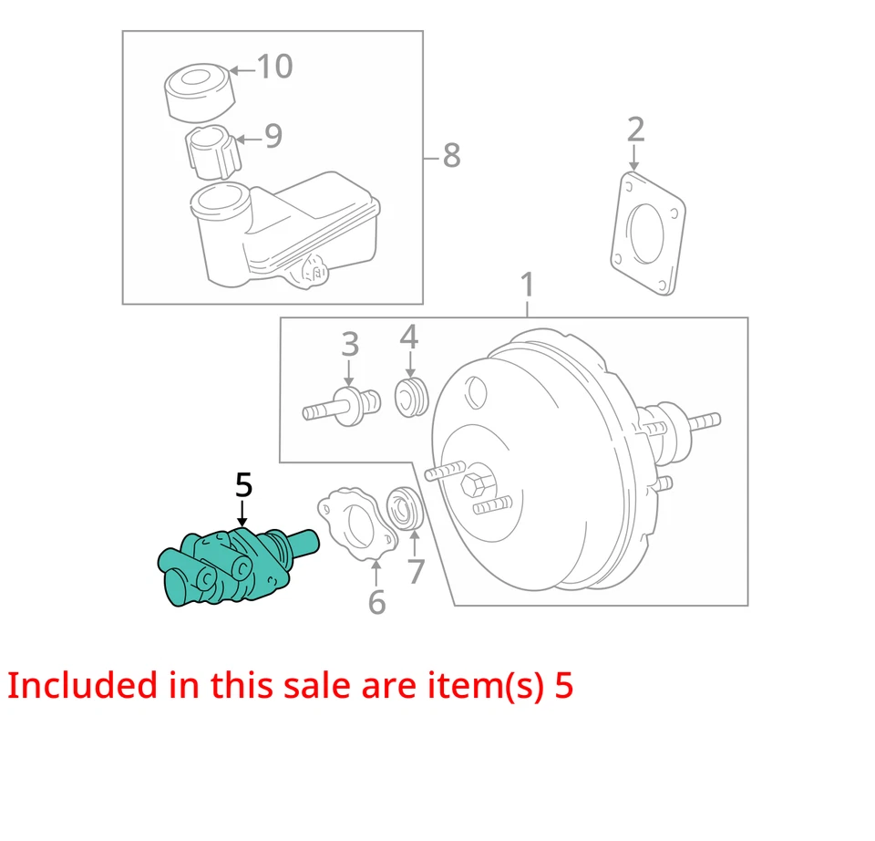 Cilindro maestro de freno Scion xB 2004 fabricante de equipos originales 104 k millas - LKQ427000168 Foto 4 de 4