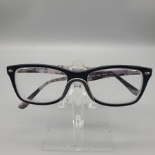 Ray-Ban RB 5228 5405 Black Logo Print Rectangular Eyeglass Frames 53-17-140