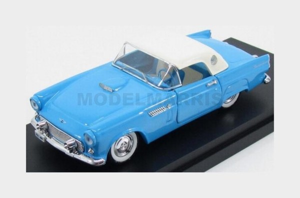 Rio-Models 4484 Ford USA Thunderbird Spider Soft-Top 1956 - Hellblau Weiß-image