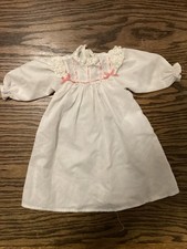 American Girl Doll Samantha Parkington White Nightgown Ribbon Pleasant Company